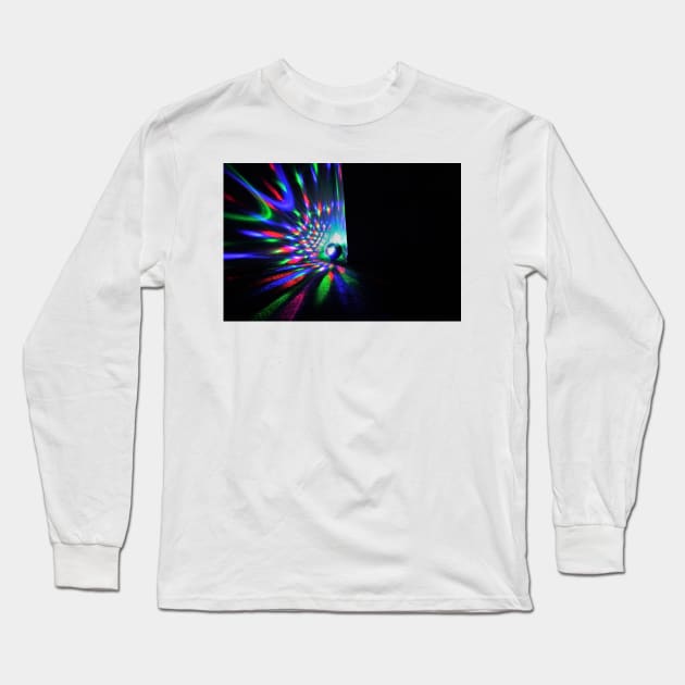 Strobe Lights Long Sleeve T-Shirt by BenjiRetroWave